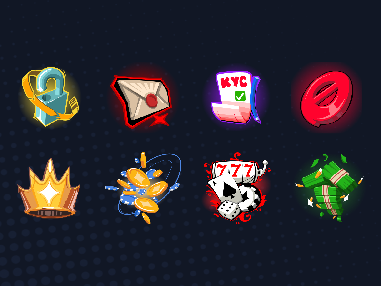 Casino Icons Set