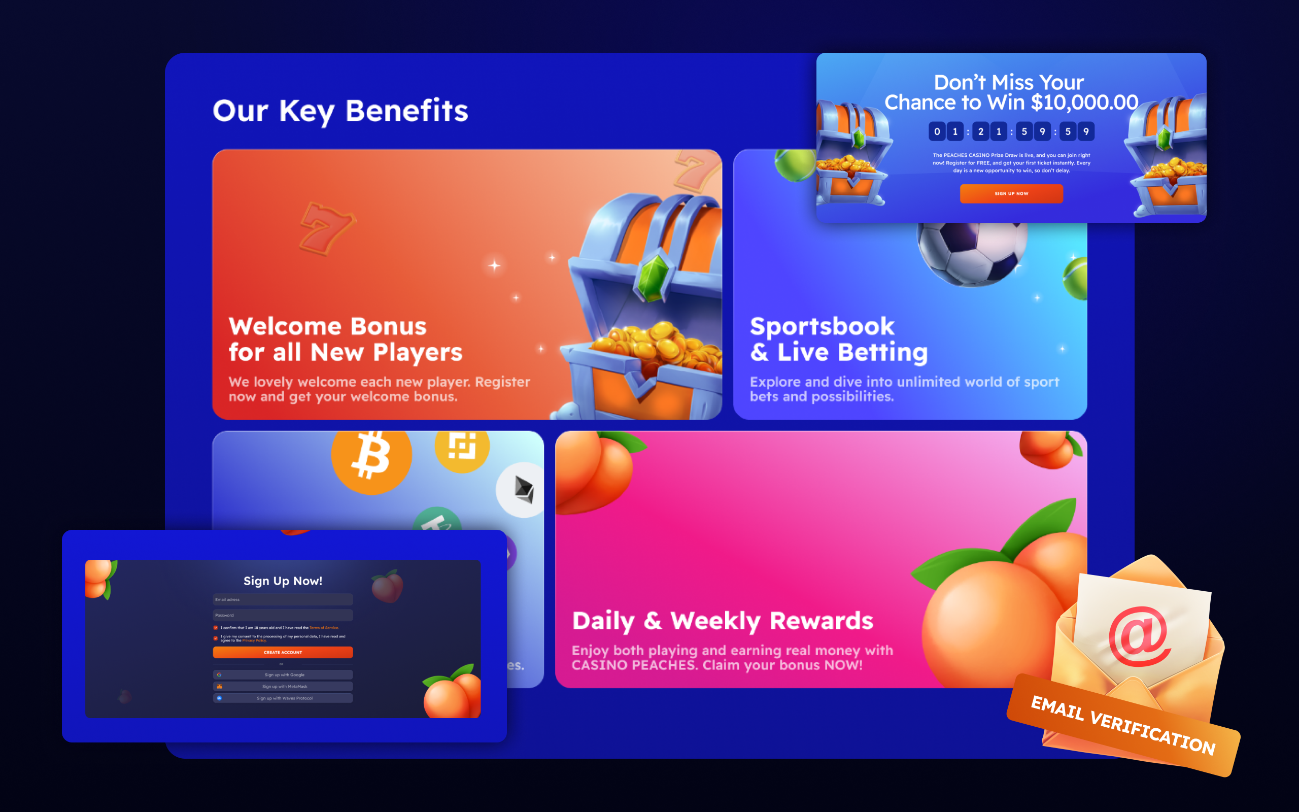 Casino Peaches — rewards system