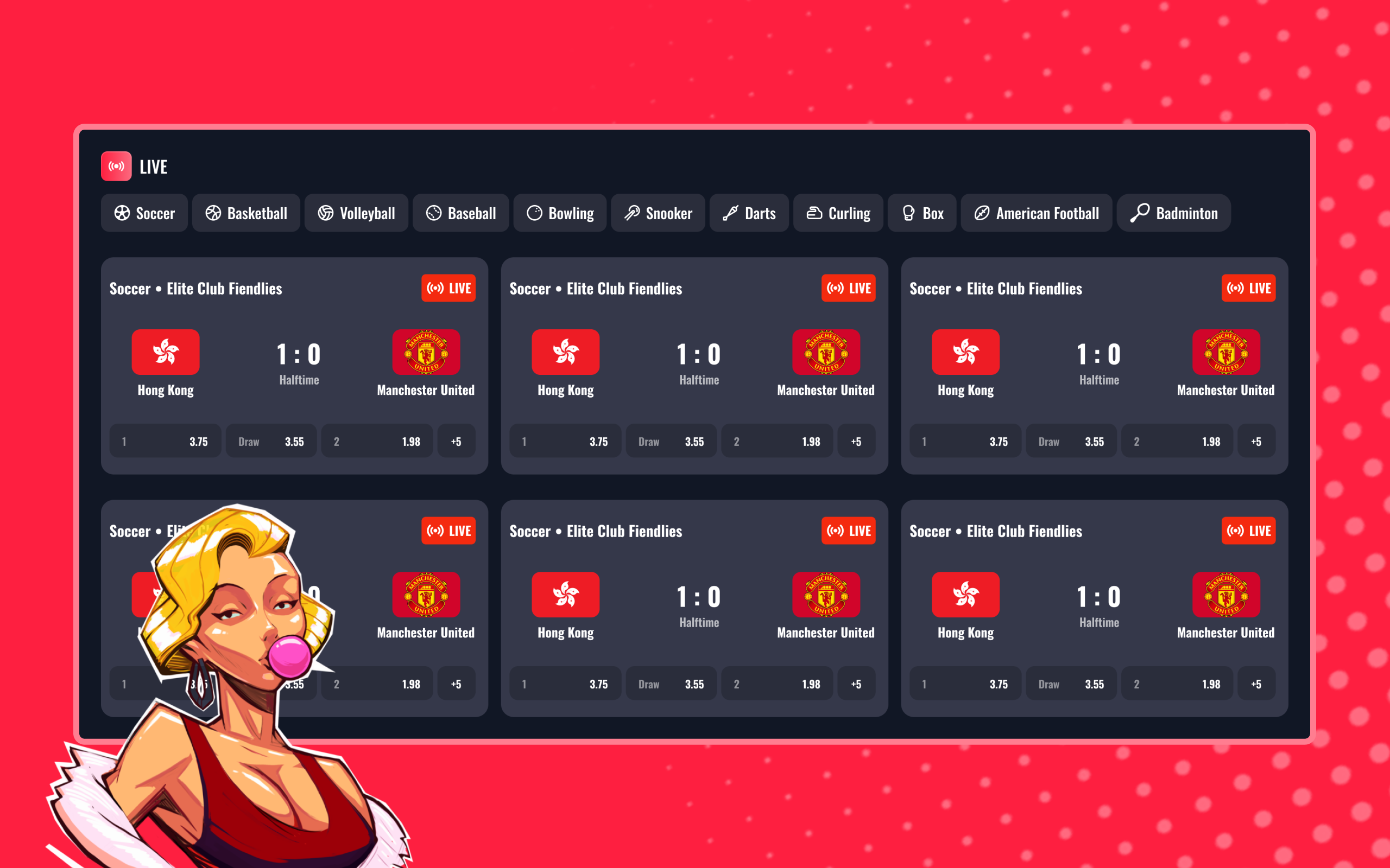 Smack Casino — UI implementation