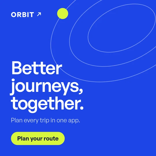 The same ORBIT ad as a square post