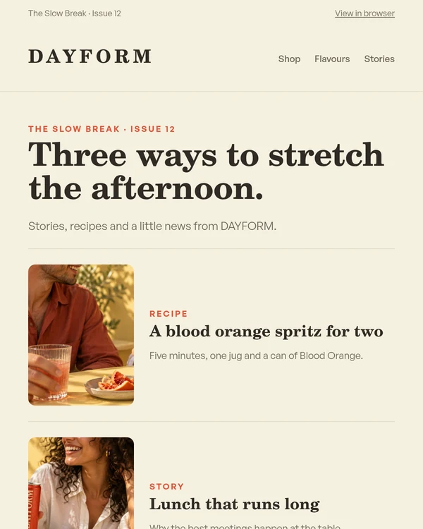 DAYFORM newsletter