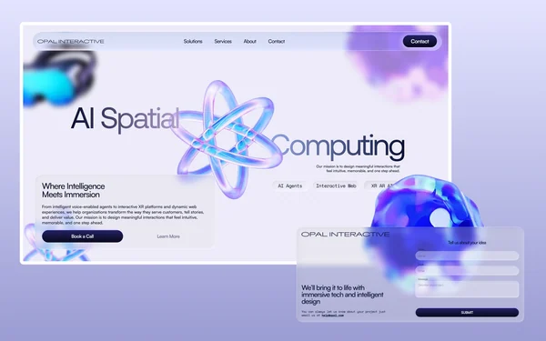 Opal Interactive design work