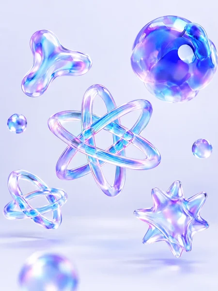 Opal Interactive 3D glass forms