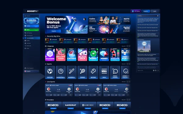 iGaming work: RocketBet