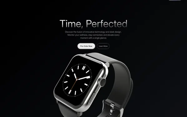 R-Watch landing page, Time, perfected