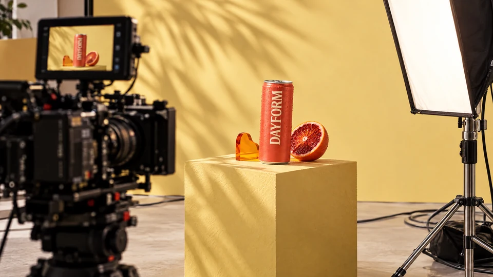 DAYFORM product shoot on set